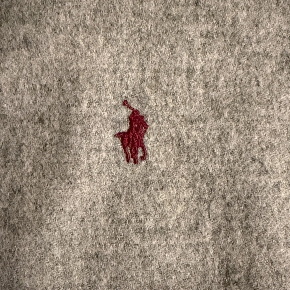 Polo Ralph Lauren Gray Flannel Lambswool Fringed Scarf